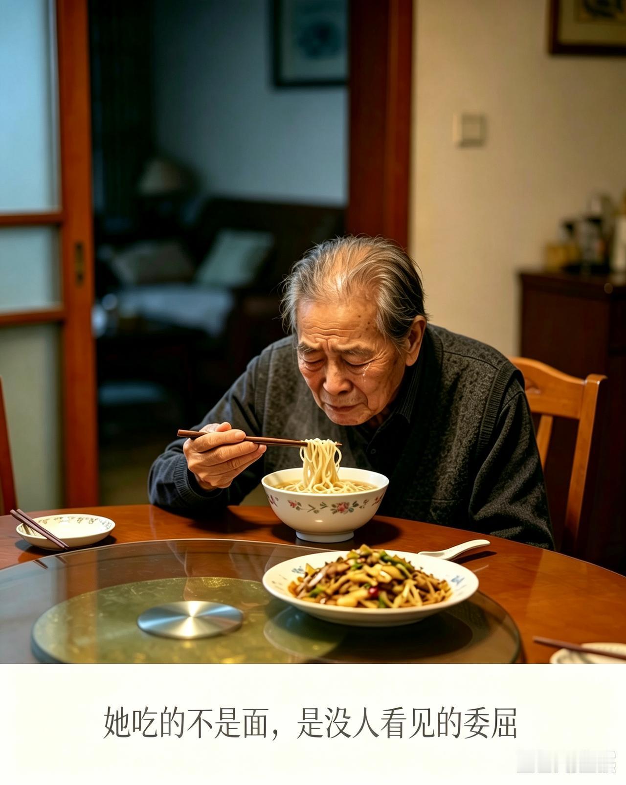 常常在想，孝顺到底是什么。

今天听闻一件事，心里久久不能平静。

饭桌上，老人