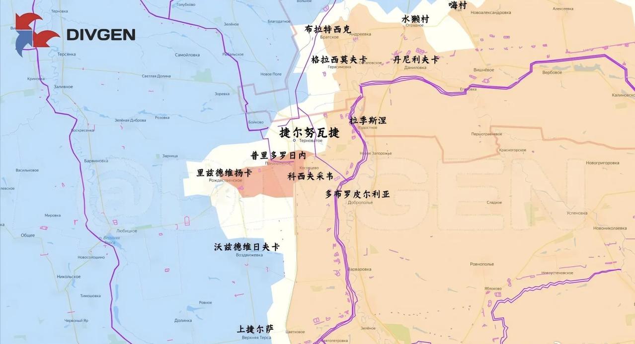 俄军东部集群继续在扎波罗热州向前推进，而且还是乌军反攻重点地区之一的捷尔努瓦捷南