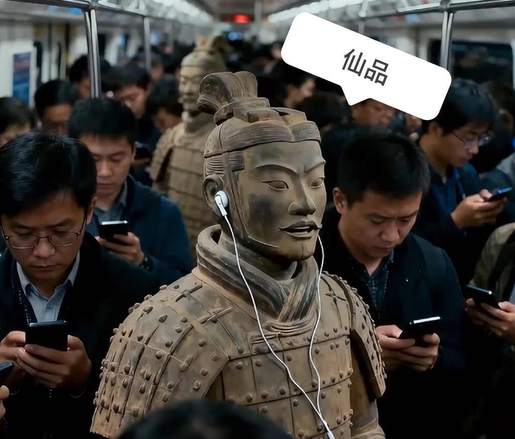 建议给兵马俑也配五险一金 一般播放到我担的歌时我就会露出这样的表情，所以谁懂在地