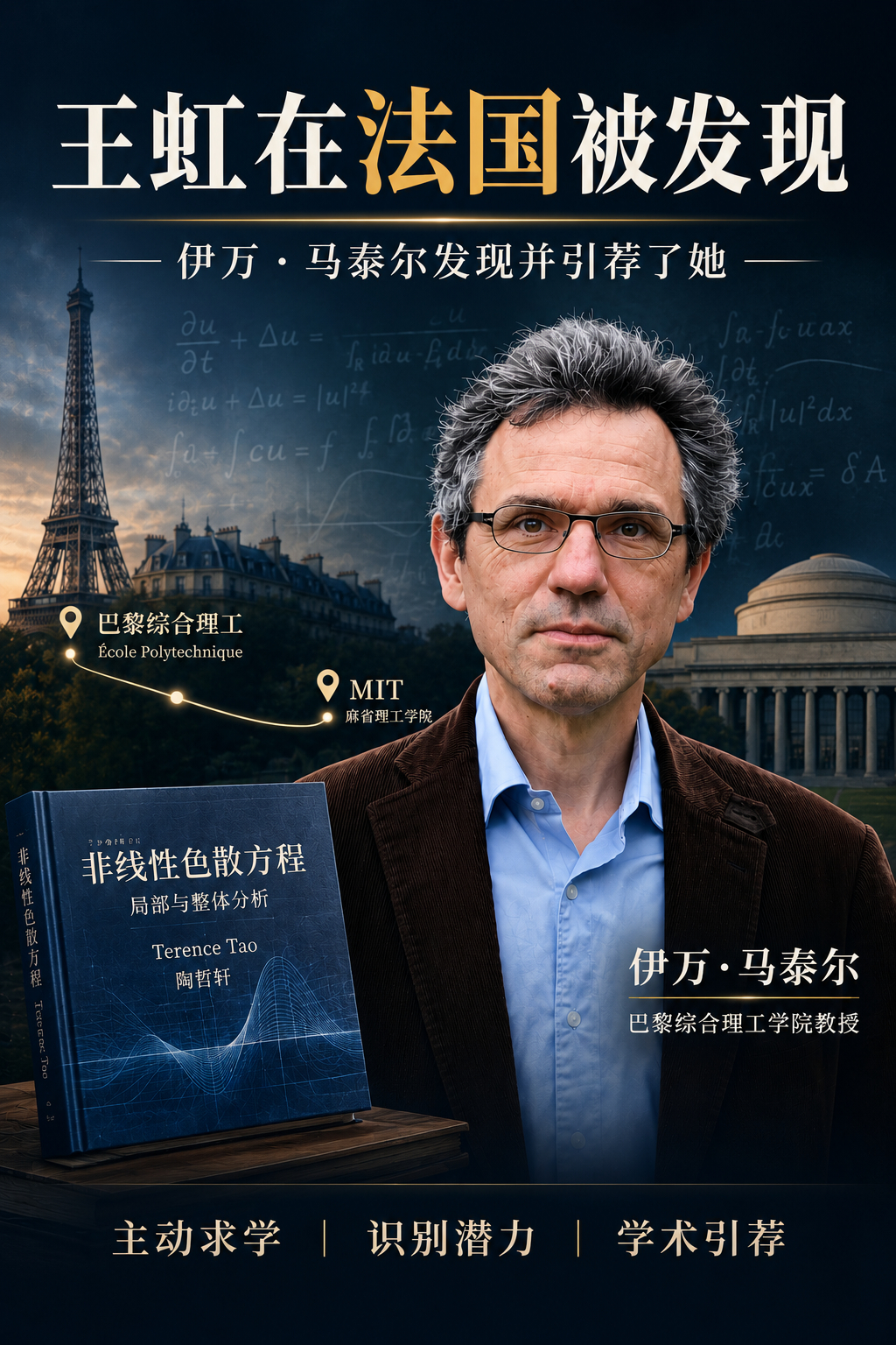 王虹的学术道路上，法国经历被不少人视为一个重要转折点。这一转折既源于她自身极强的