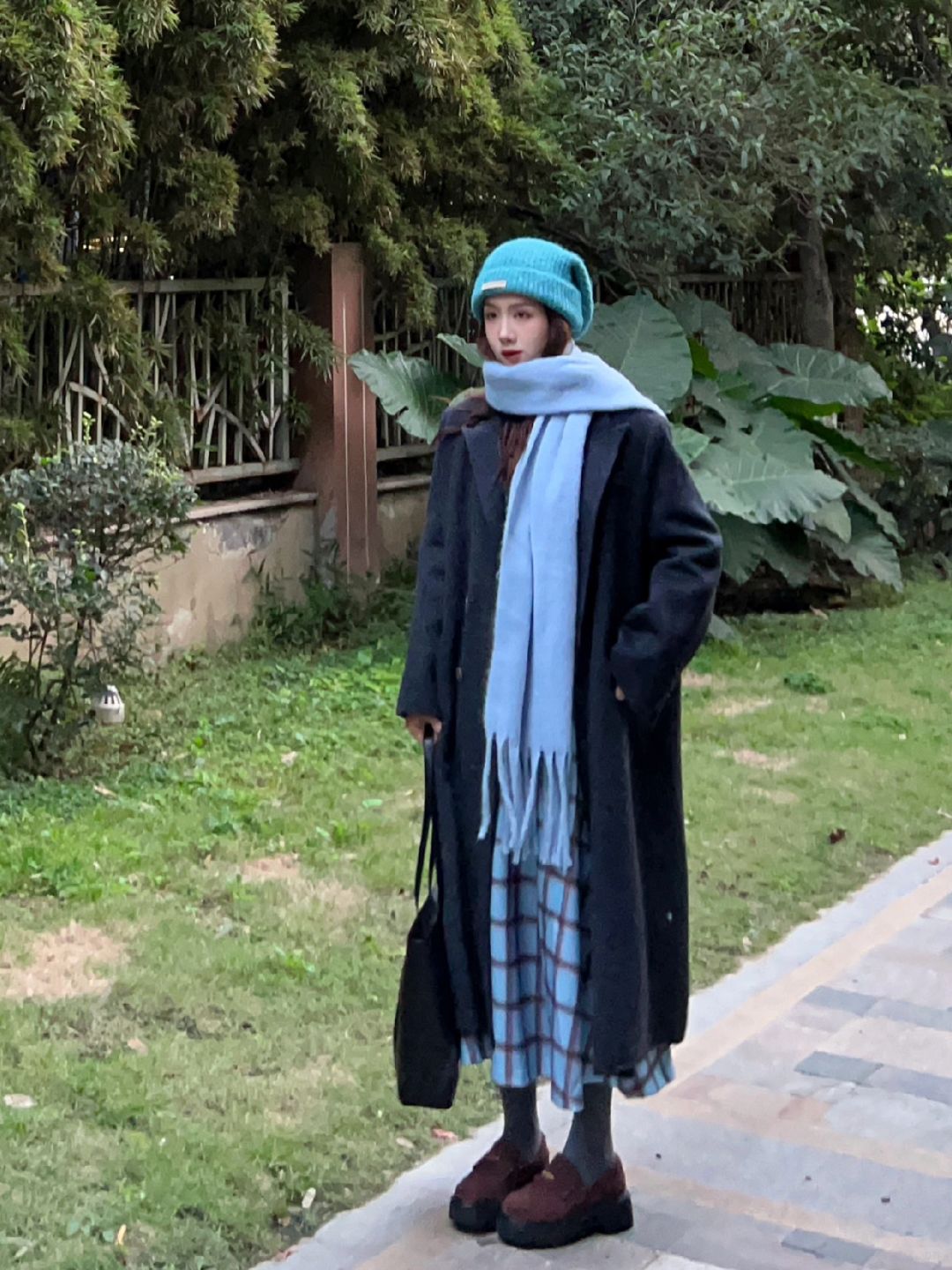 🍂平价正肩全羊毛大衣！灰蓝叠穿尊嘟好高级！
