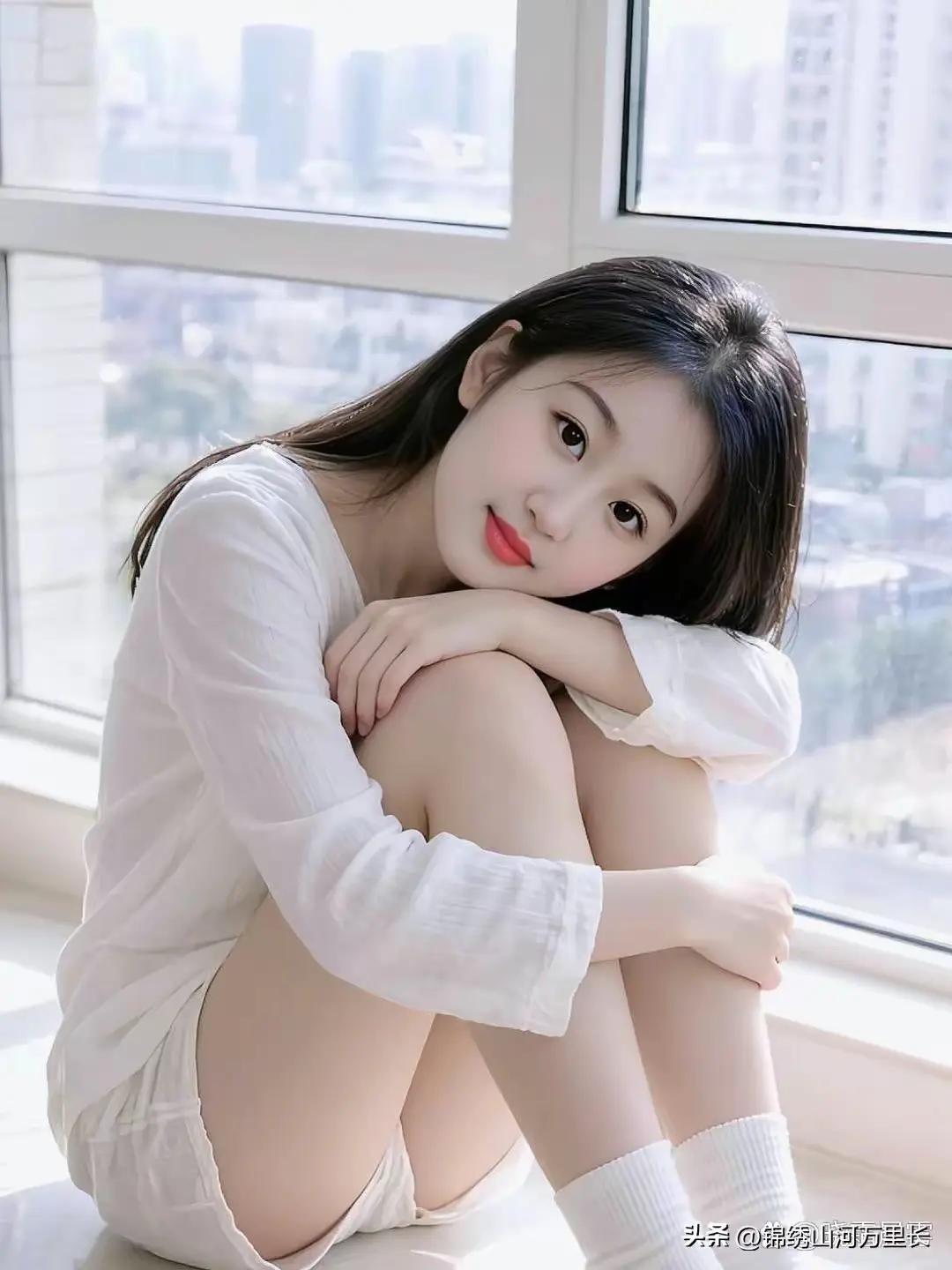 美女，你的表情好可爱哟！