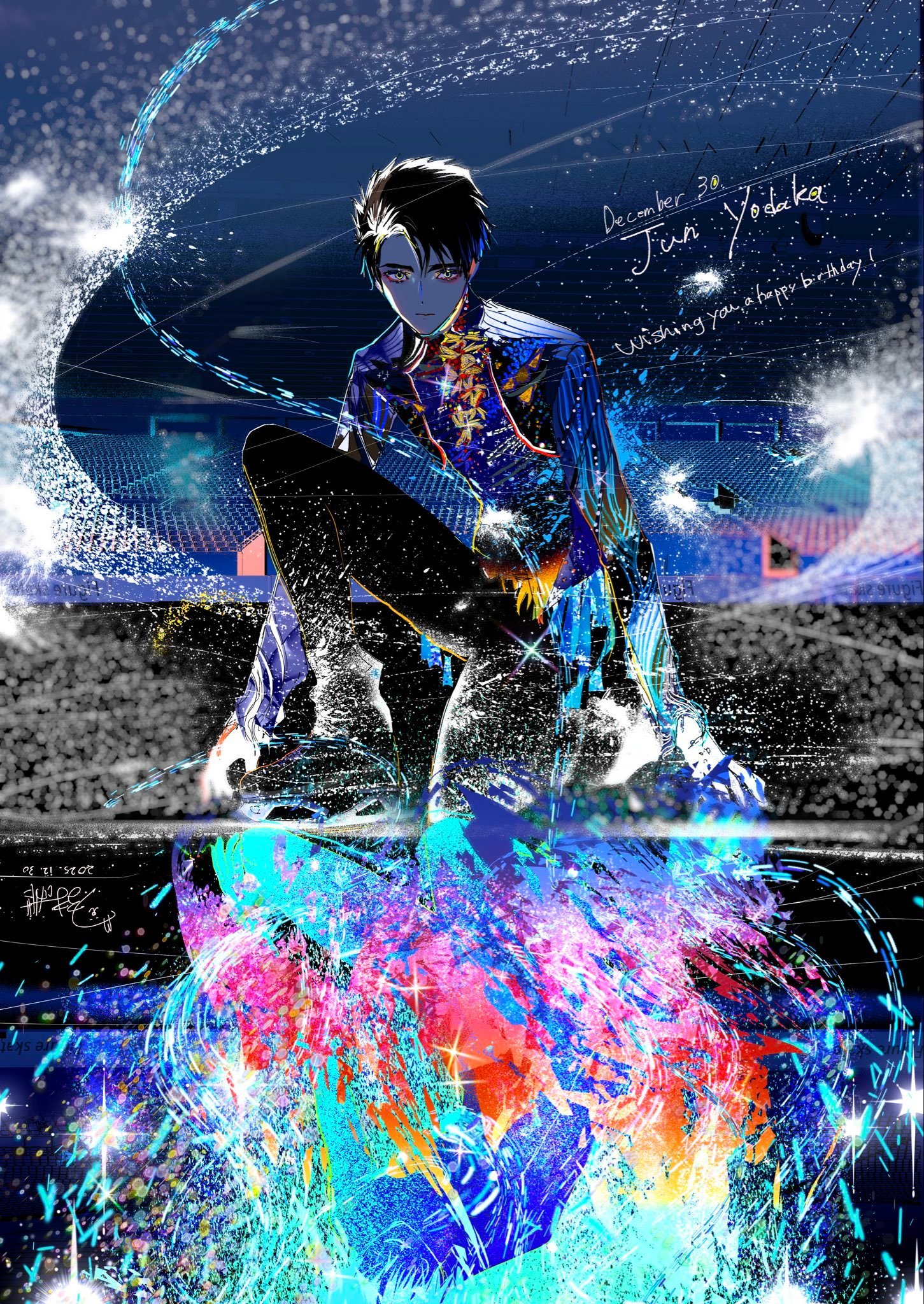 《舞冰的祈愿》夜鹰纯 生日贺图 