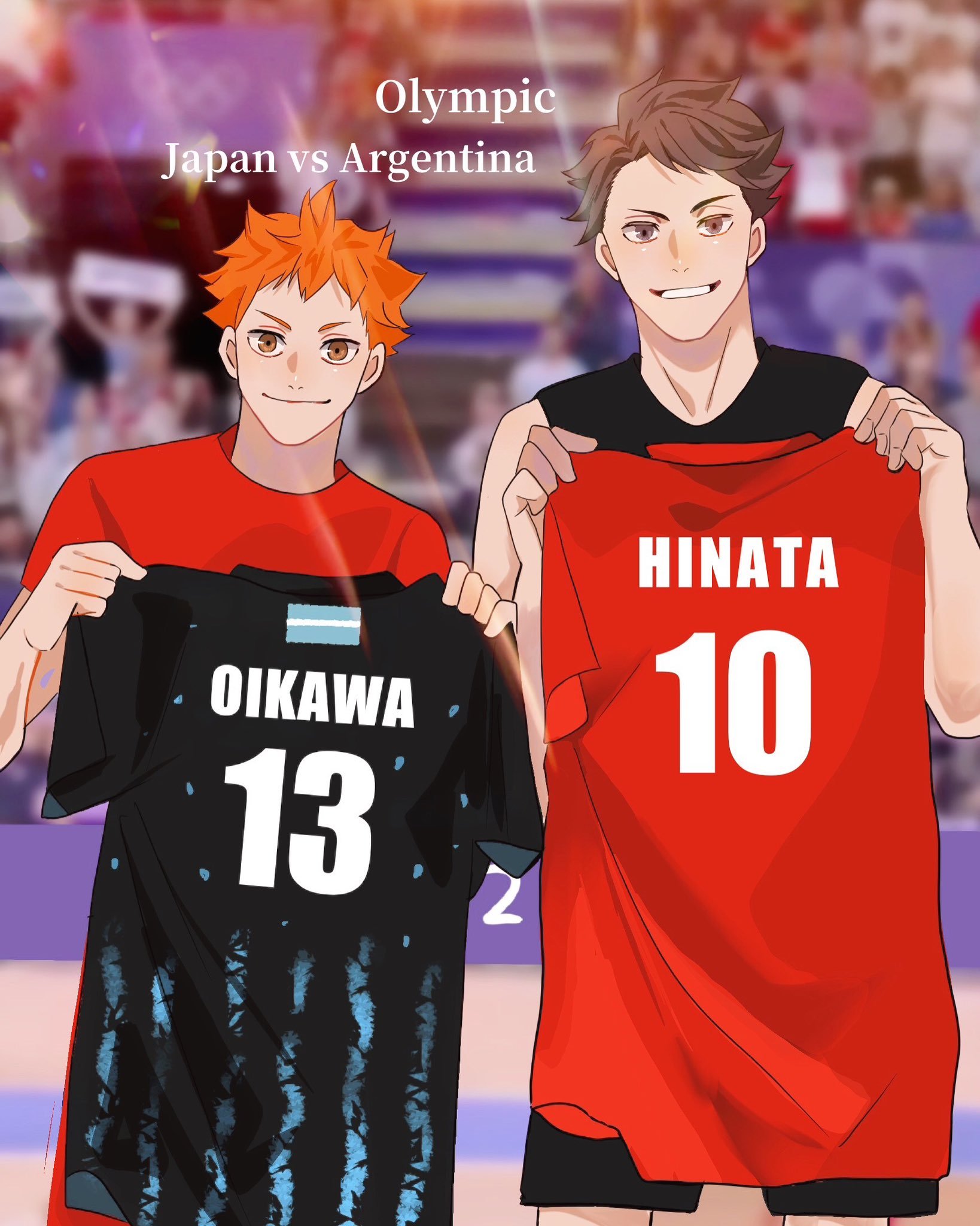 #排球少年# 交换球衣[爱慕]x：Rechi_dol ​​​