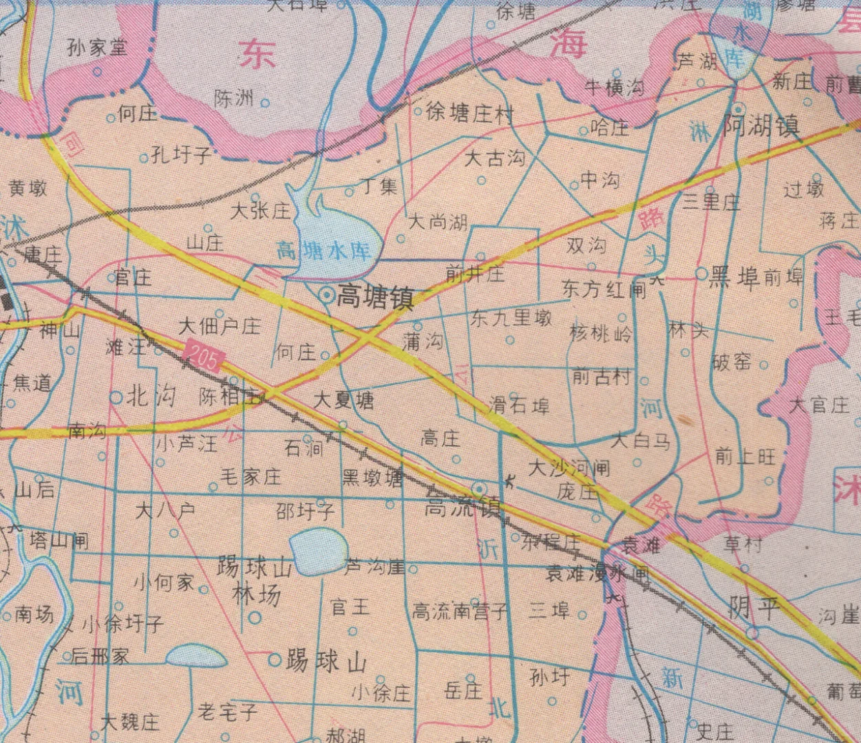2000年江苏省新沂市地图