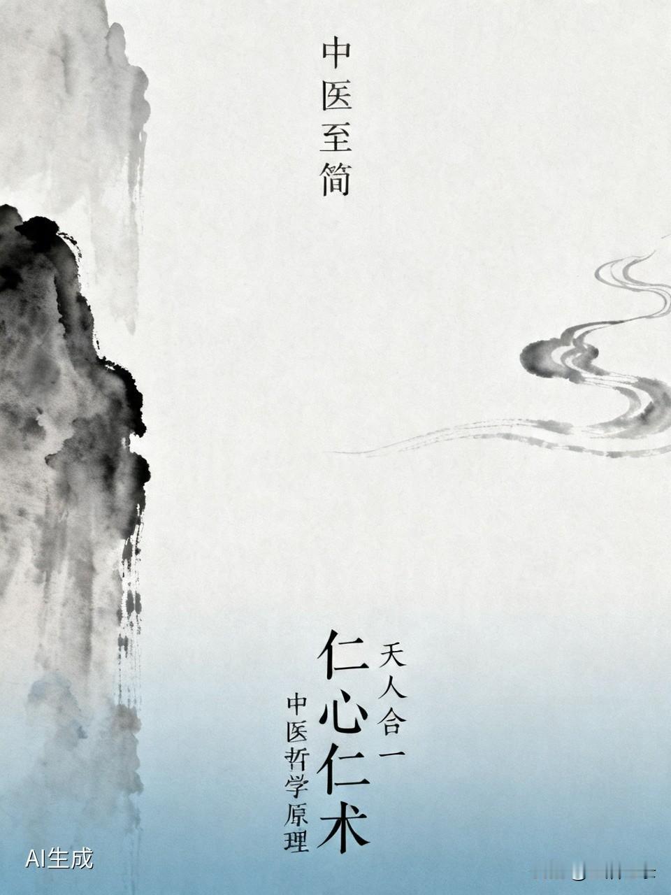 中医的最高境界，我觉得是“仁心仁术，天人合一”。天人合一作为中医重要哲学思想，贯