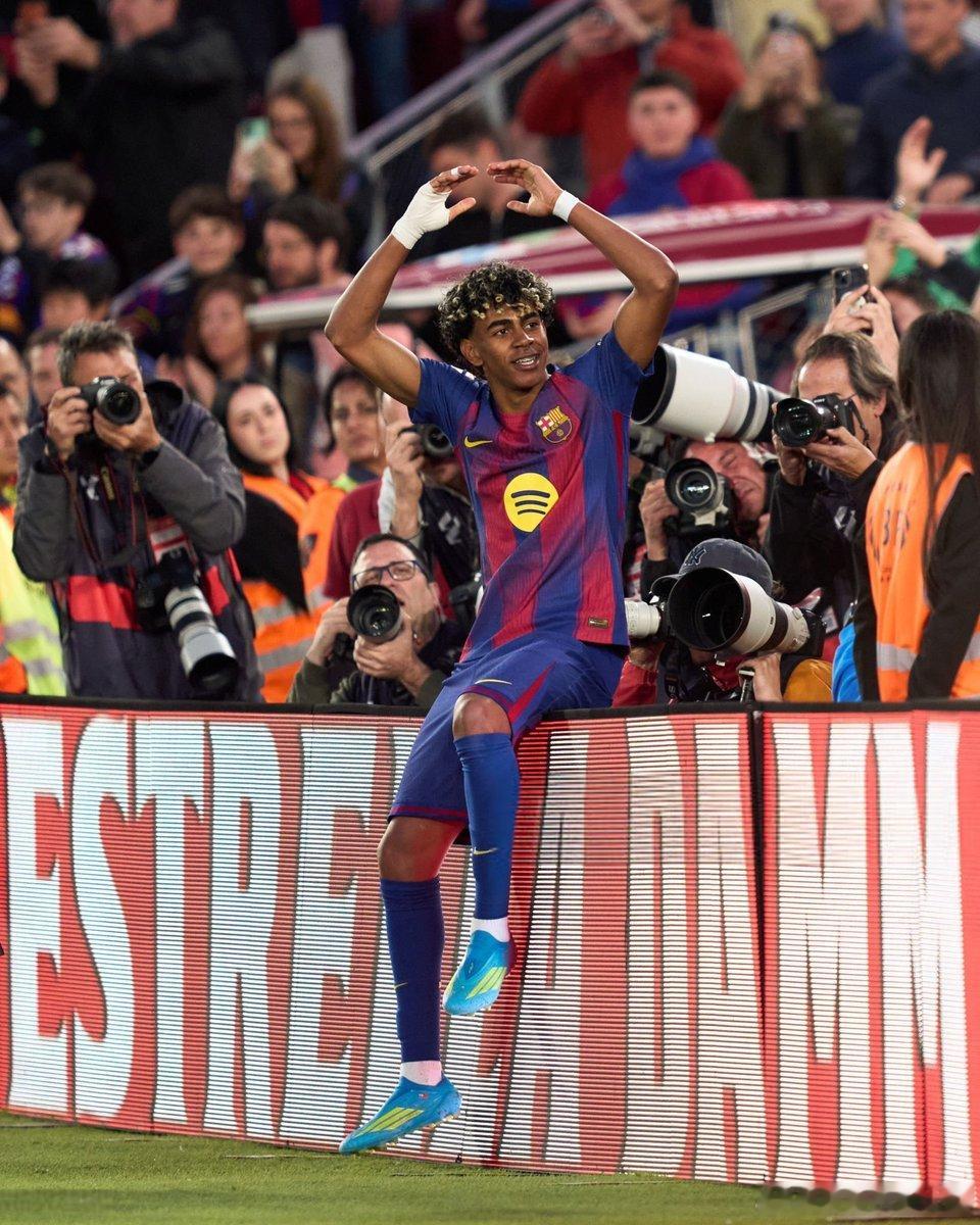 巴萨4比1西班牙人Lamine Yamal 