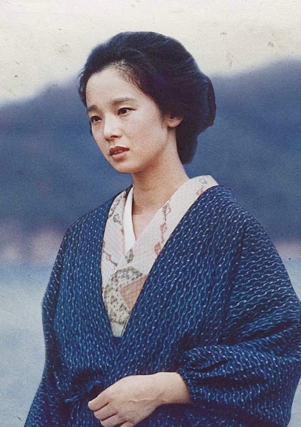 1983年，《阿信》中的田中裕子。 