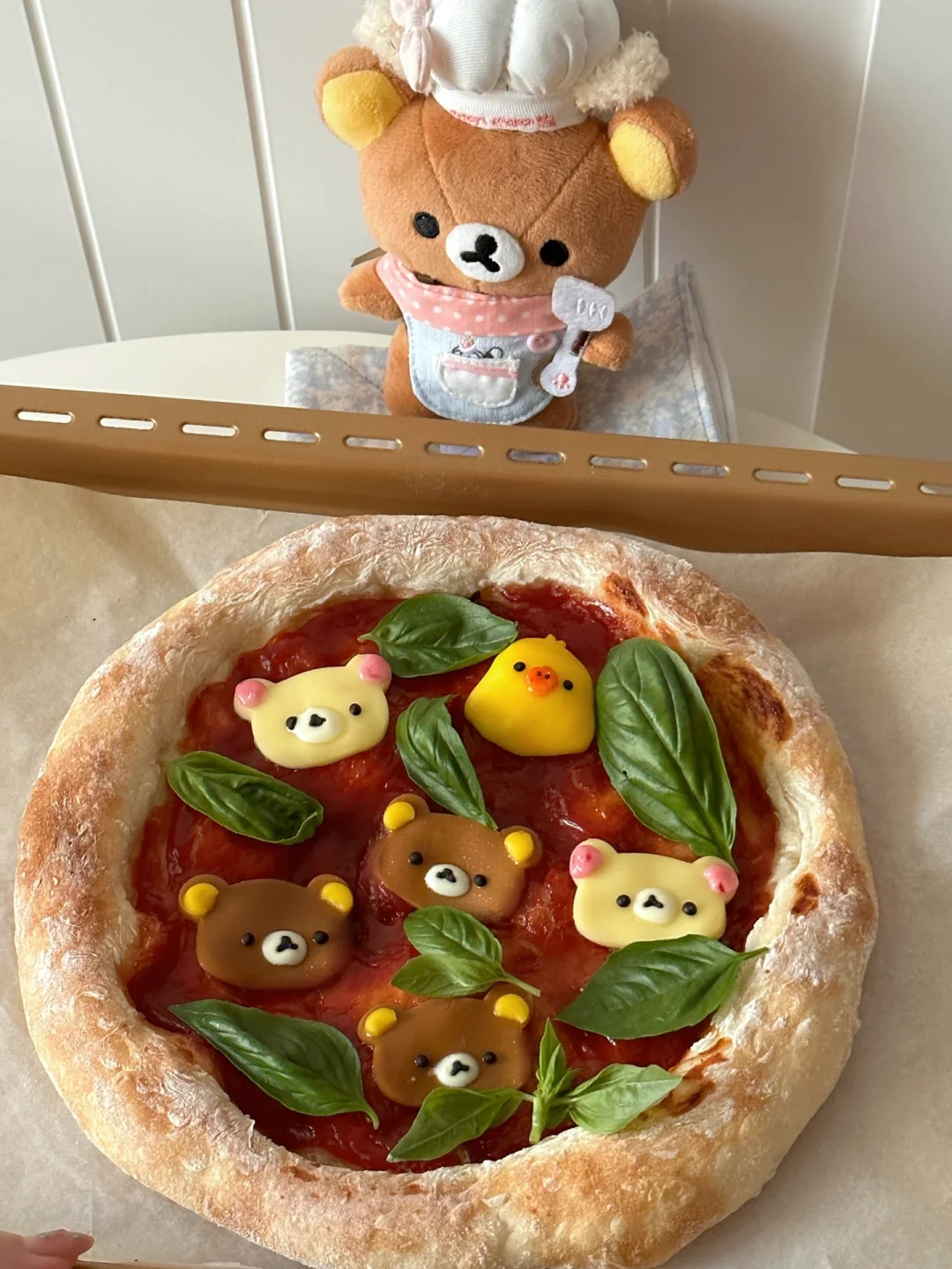 自制轻松熊玛格丽特披萨🍕