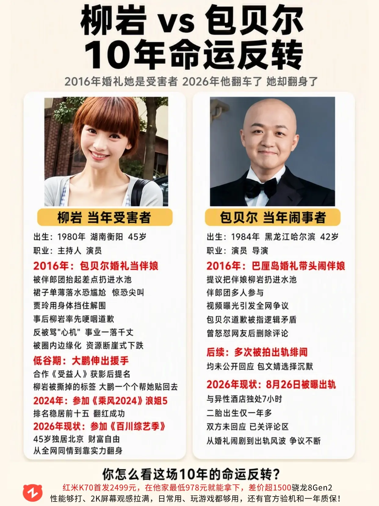 柳岩逆袭翻盘，你觉得这波解气吗？