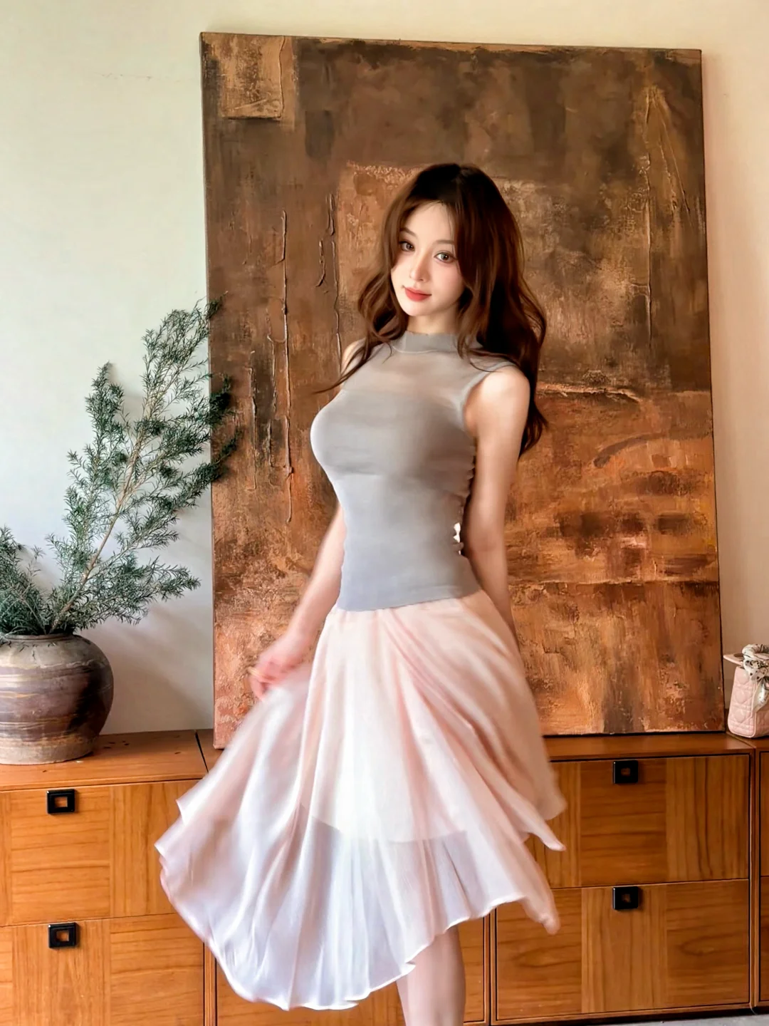 把温柔穿在身上：灰粉配色的气质感穿搭