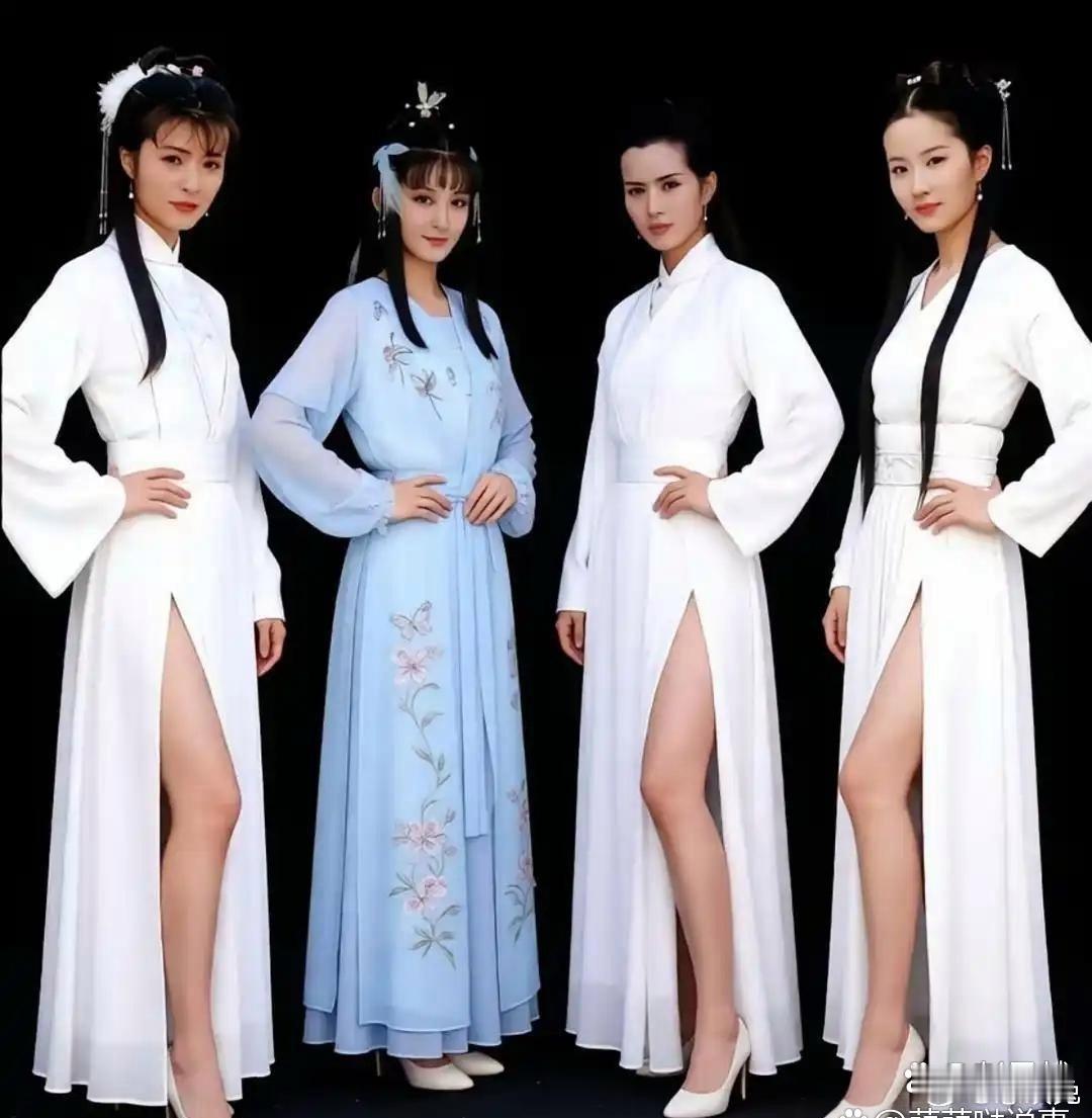 四个版本的小龙女，要说谁最还原原著——我才懒得比。 