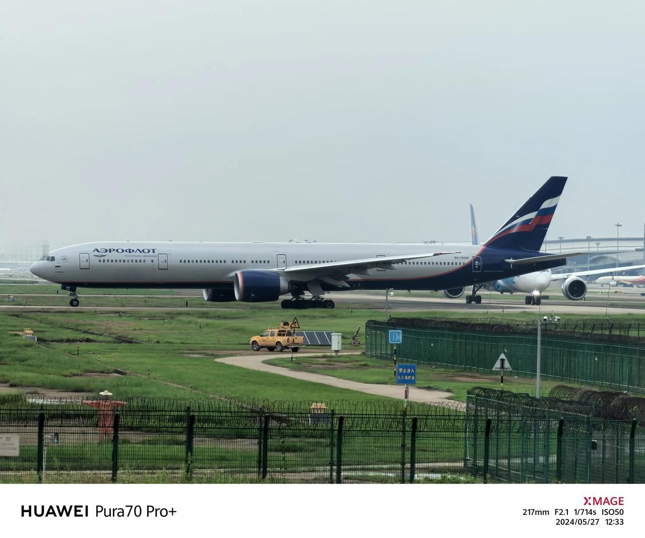 拍到一架俄罗斯🇷🇺航空的波音777-300ER飞机，查了一下编号RA-731