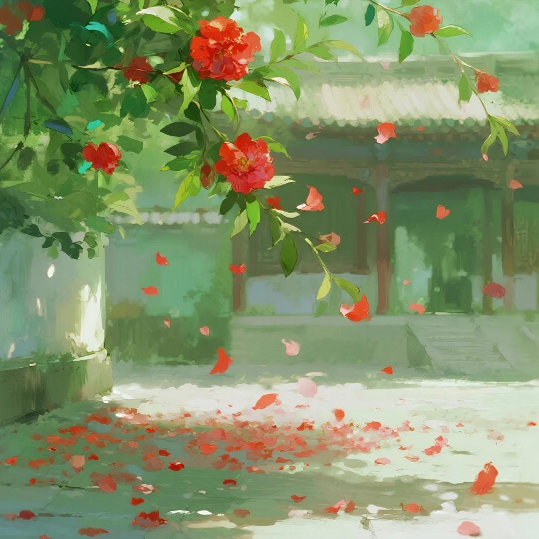 我的创意下联可以是：
1、三杯落句花来蹭[碰拳]一盏吟诗月共圆。
2、三杯落句花