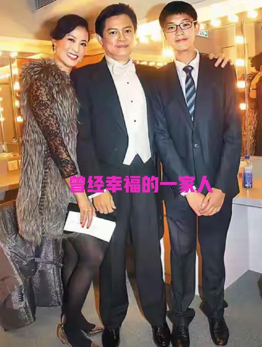 曾经很幸福的一家人，男帅女靓，天生一对！还有一个可爱的儿子。可惜了，后来还是走散