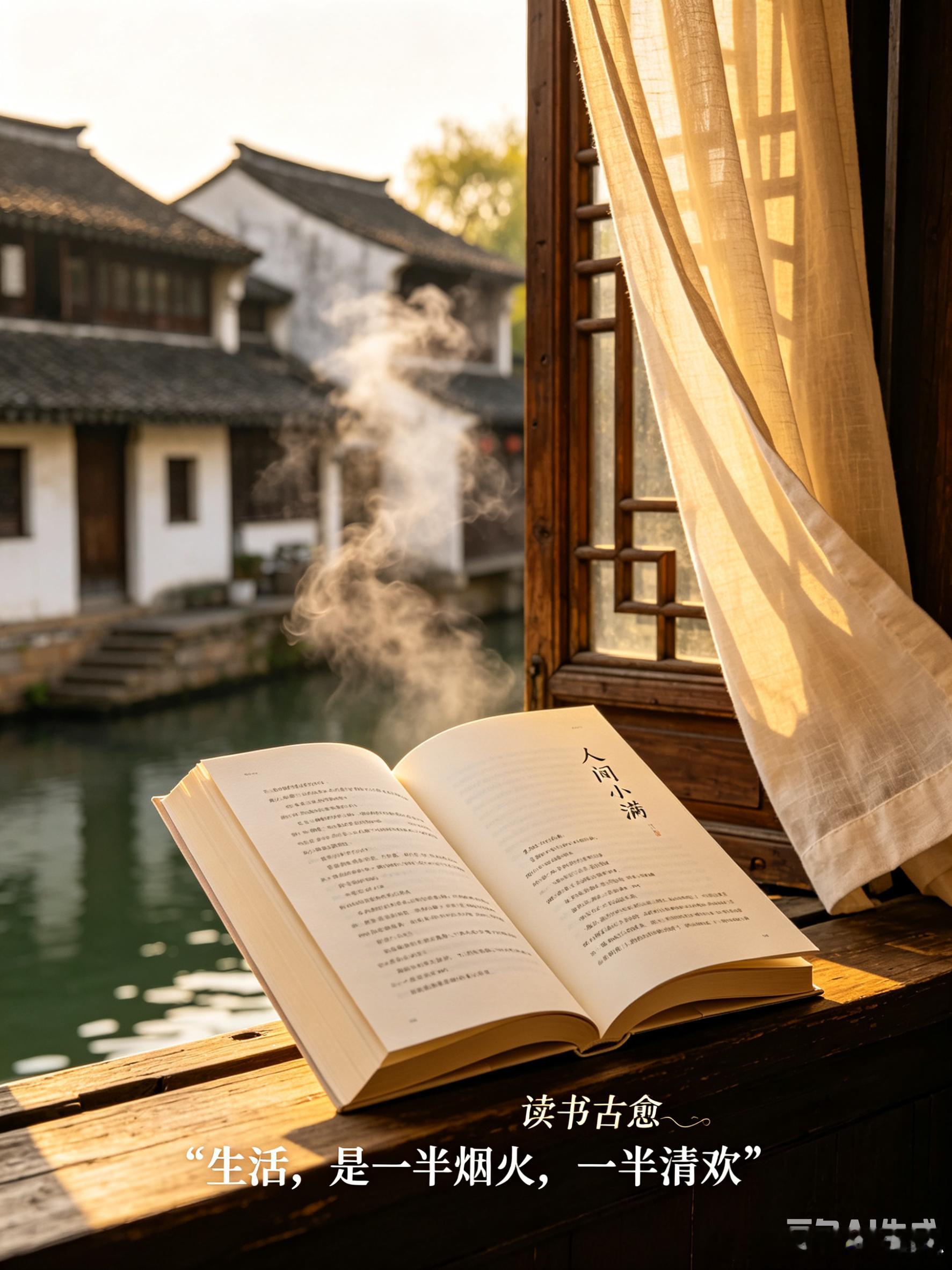 微博评书团书评读书好书推荐《人间小满》人生下半场，学会留白，适度小满。世间万物，