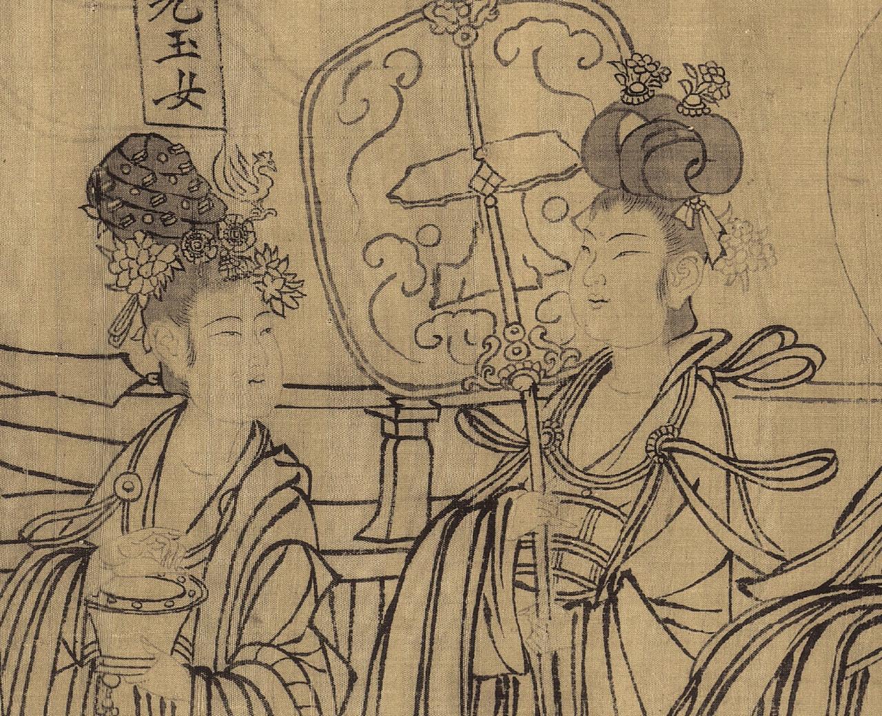 若论白描艺术，在北宋时期，李公麟和武宗元可以说是第一第二，他们俩把白描艺术发挥到