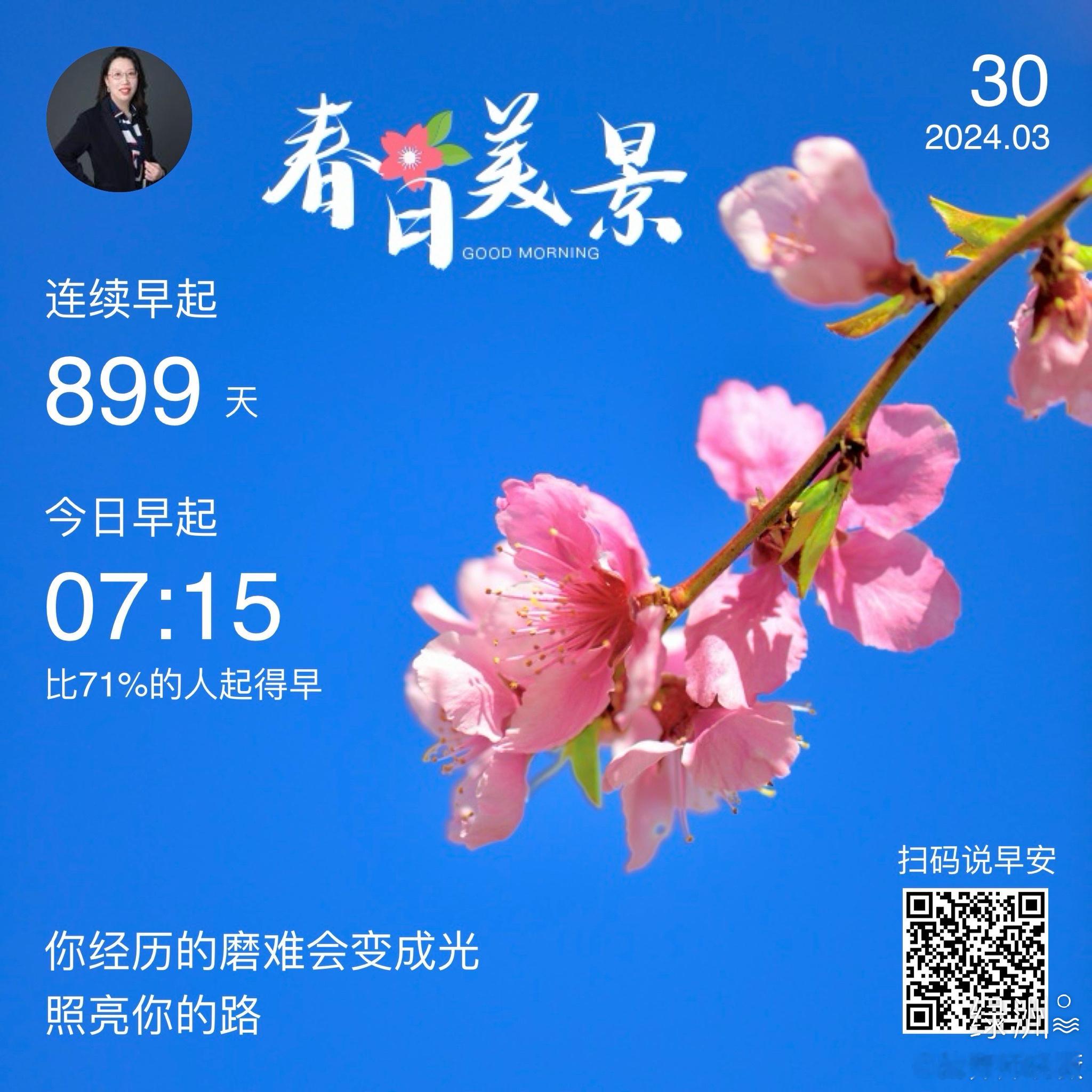 #早安#你经历的磨难会变成光照亮你的路 