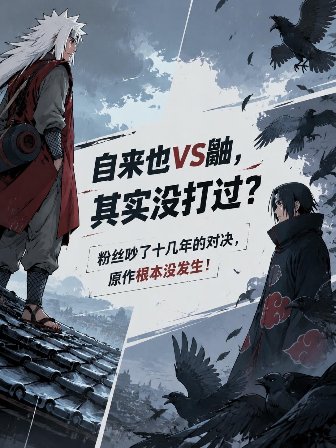 自来也真打不过鼬？🔥真相藏在细节里
最近又翻到疾风传那段经典对峙，越看越觉得有