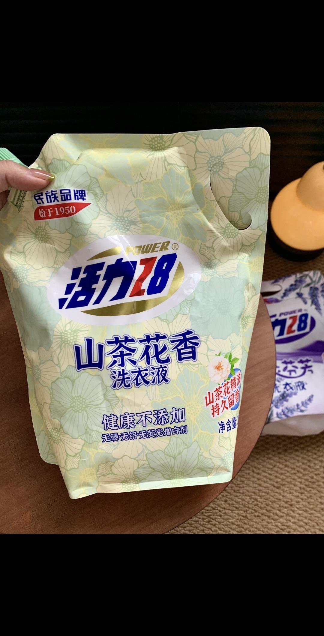 谁懂一大袋山茶花香洗衣液 到手足足4斤，还是国货大品牌