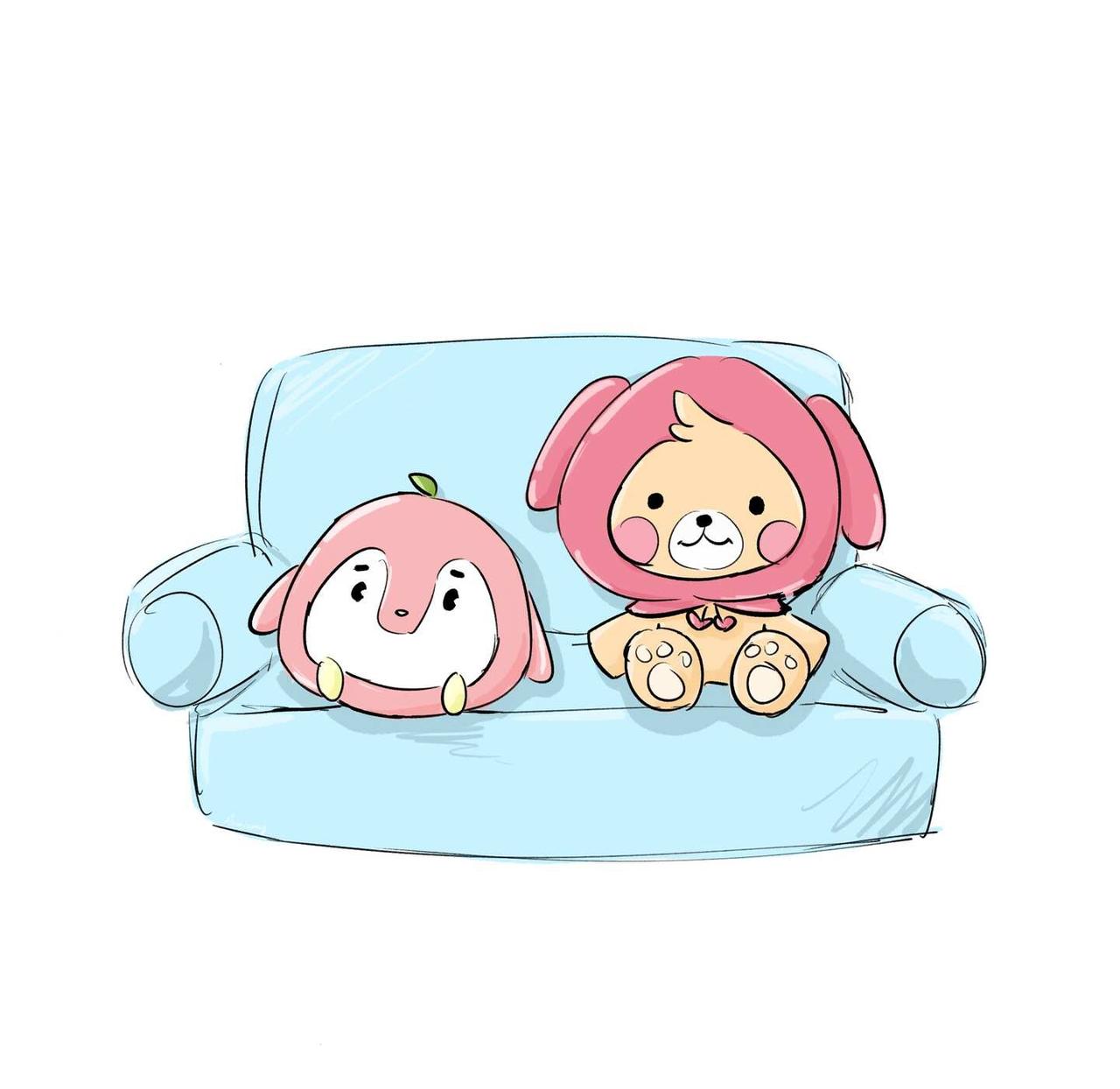 小石头×2
在沙发上自动变成石头……萌物 朴灿烈