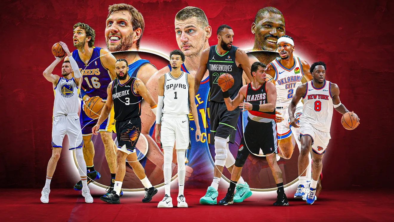 HoopsHype评出了历史TOP80国际球员！奥拉朱旺第1、诺维茨基第2、字母