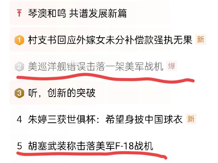 一架美军F-18战机被击落，美国和胡塞武装开始“抢功”。不管是哪种结果，美国的脸