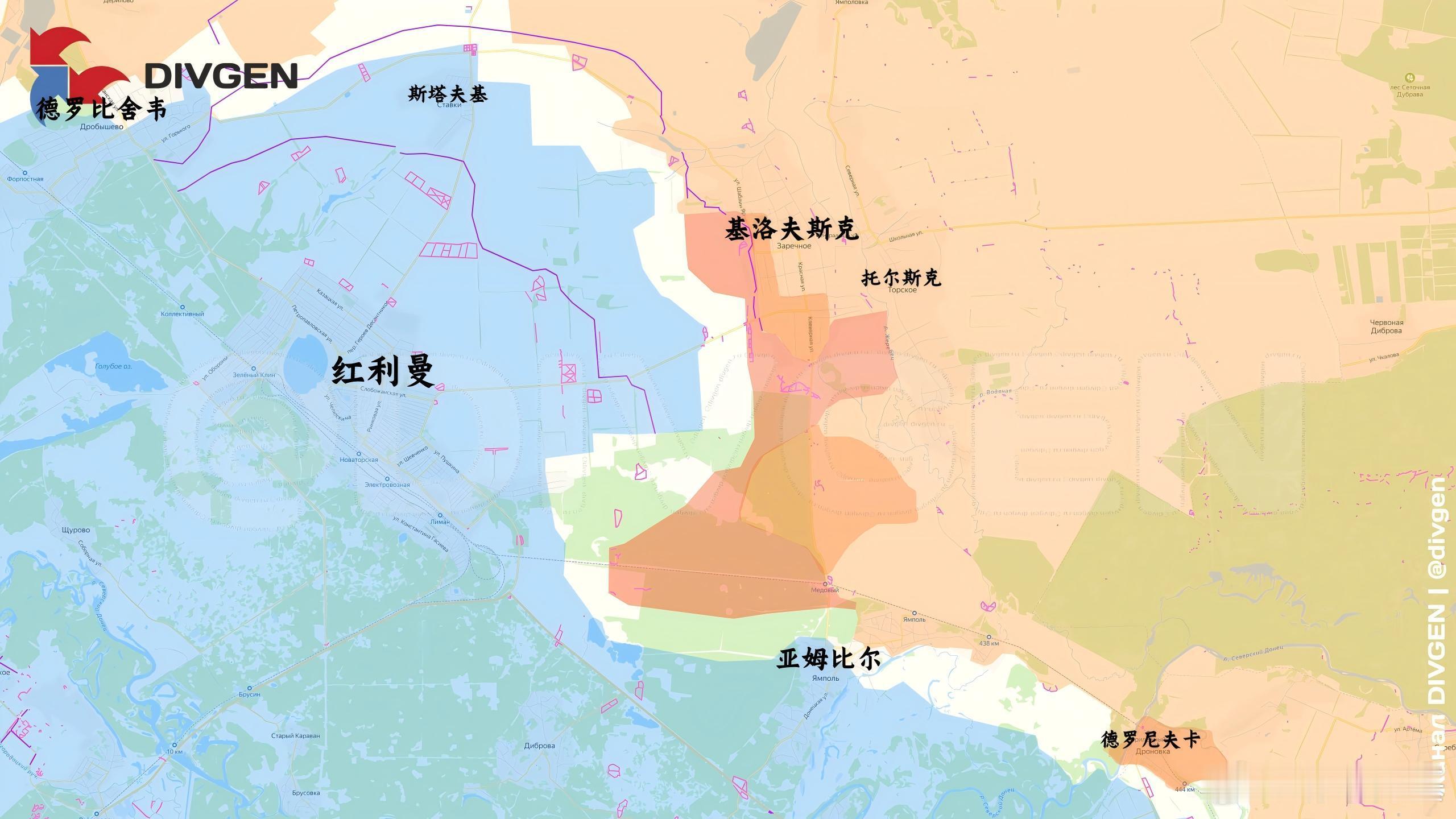 箭头社终于追上了红利曼进度来源：DIVGEN 🚩 Карта СВО俄乌局势新