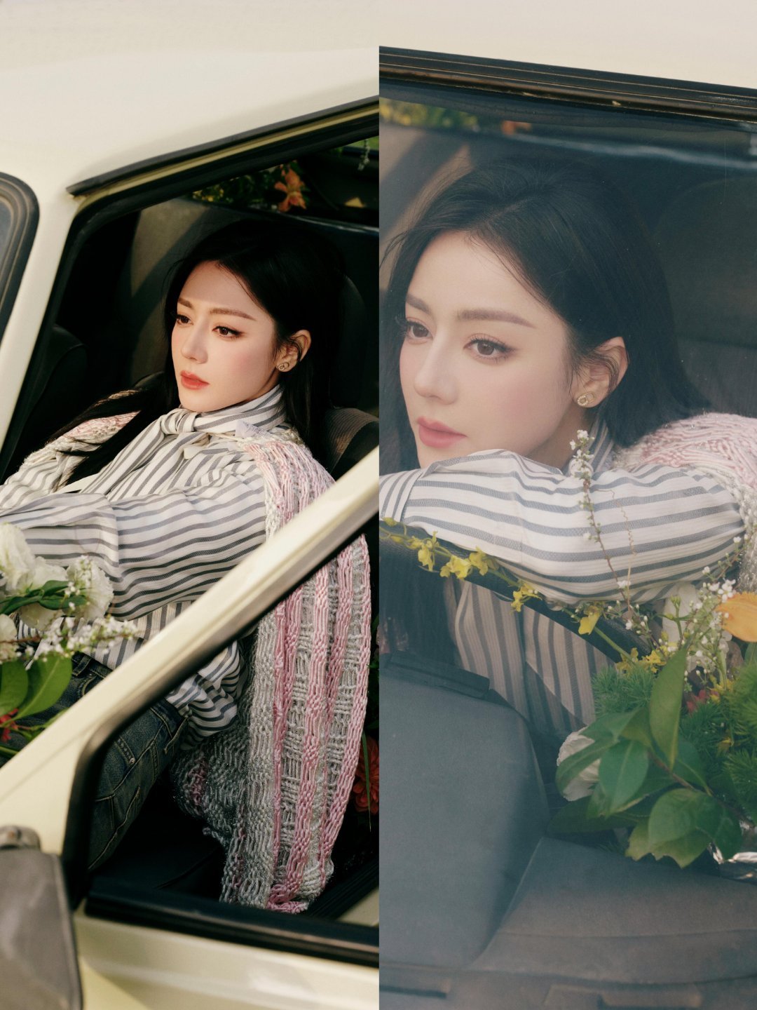 迪丽热巴 还得是迪丽热巴啊，完全杂志大片啊！时尚感果然是天生的，而且她好优雅好松