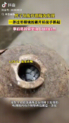 胆子真大！湖南一男子捡到个酒瓶，以为是古董，就踢了一脚！结果，发现瓶子里竟然有动