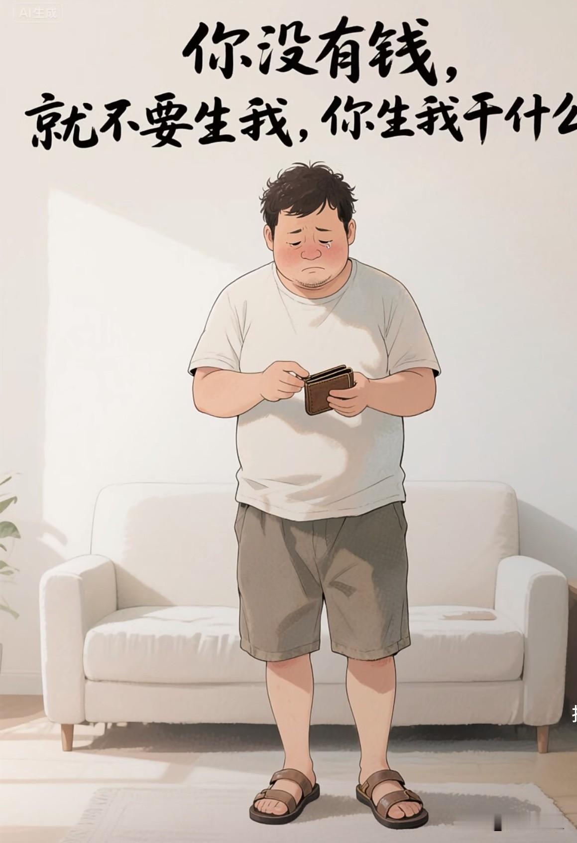 非常现实的一段话：
“没钱的普通人少生点孩子吧。现在这些孩子长大了，你别说指望他