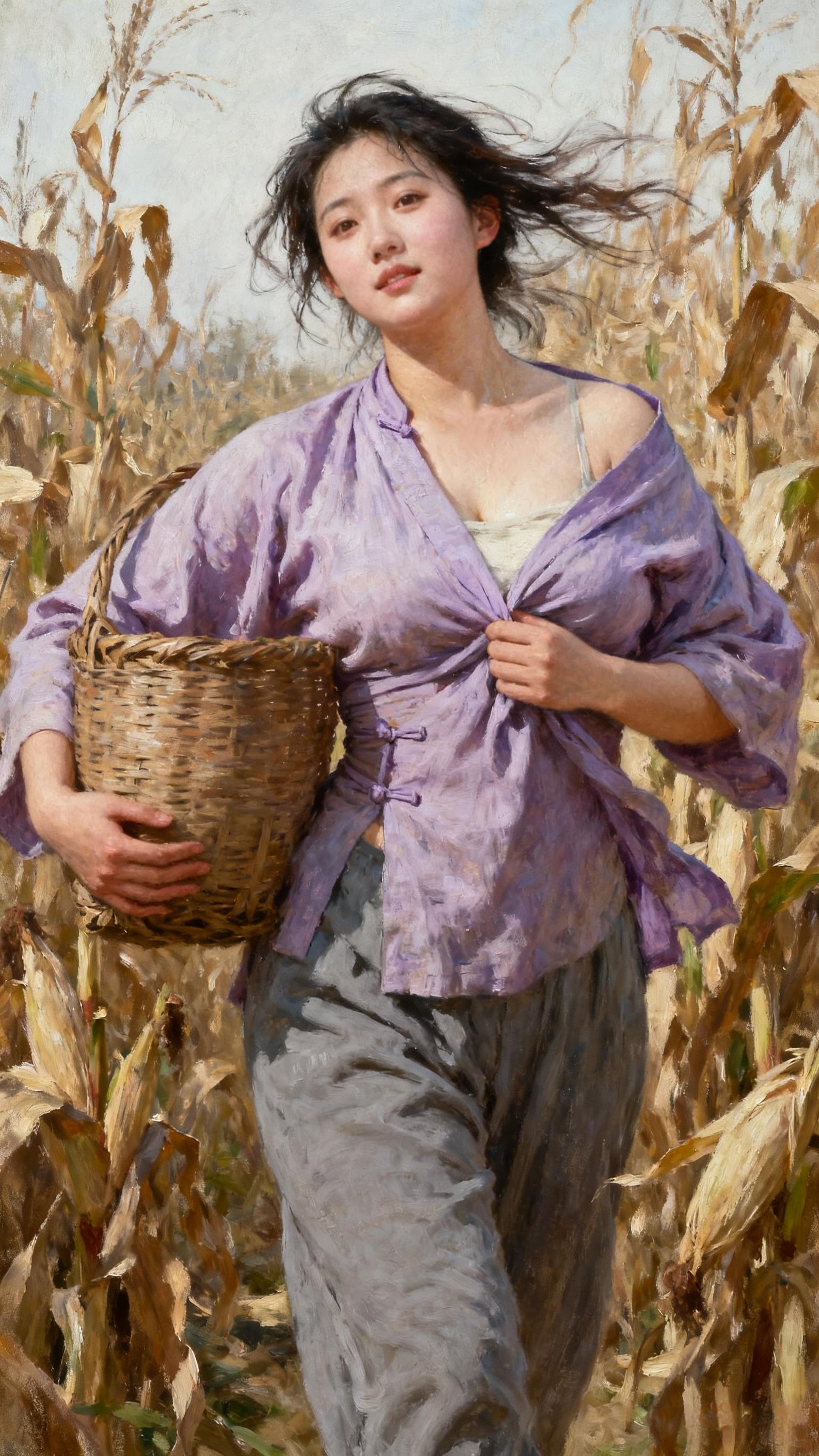 古典油画 复古穿搭 人与自然和谐共处