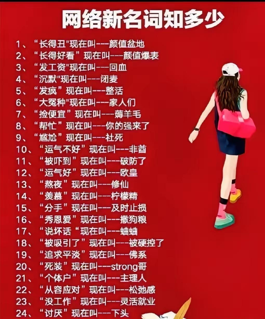 网友每天都在不断地发明有趣的网络用语，越来越多的网民在接受使用：
1、踩缝纫机—