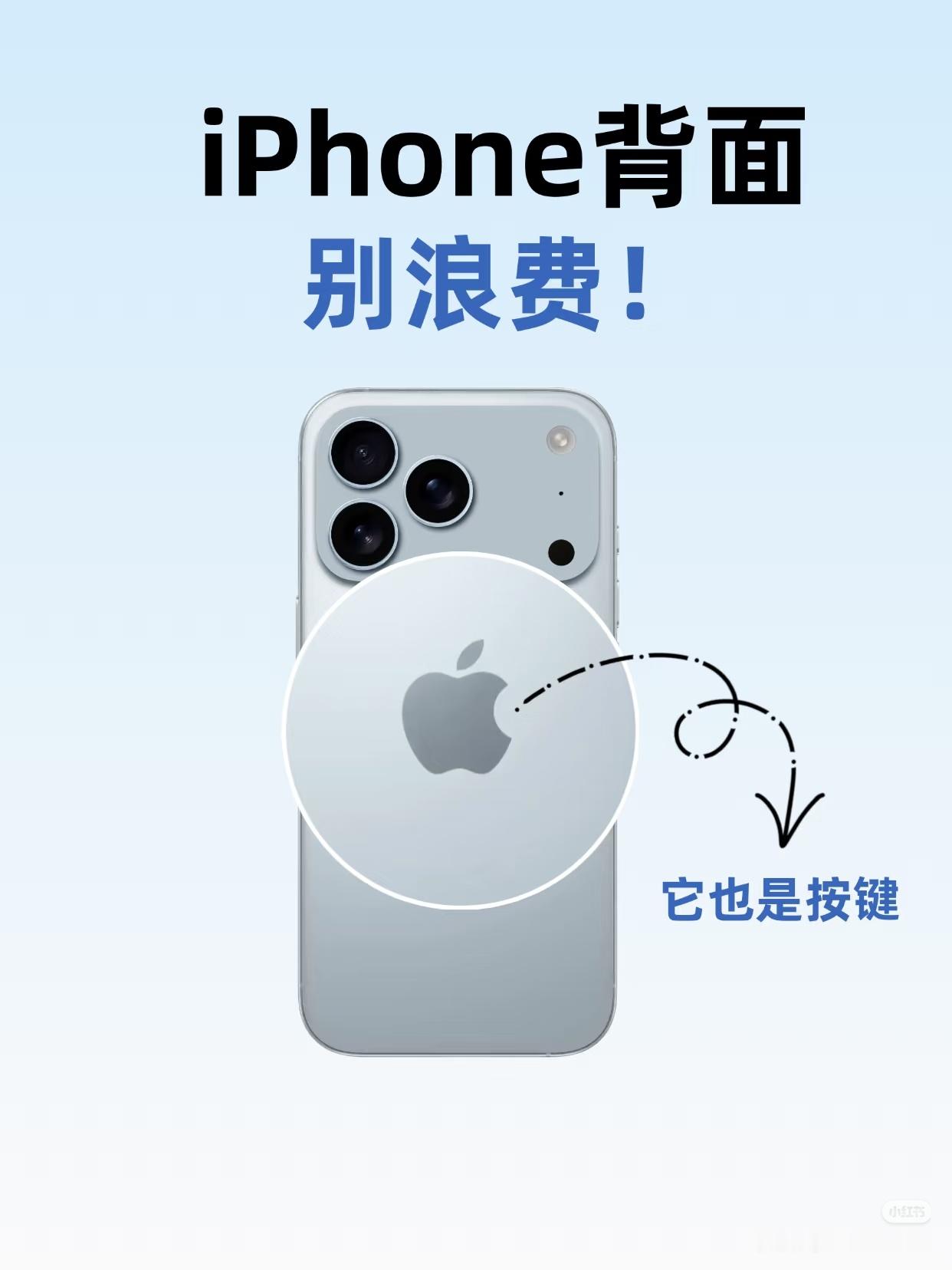 iPhone背面还可以这样用就这？[笑而不语]安卓机早有了[doge] ​​​