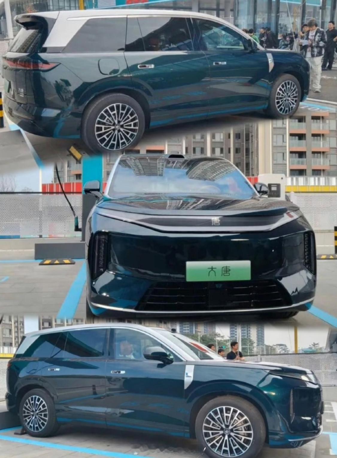 看到一台比亚迪的新车这就是之前那个网传很久的带后轮转向旗舰3排座大唐定名还是王朝