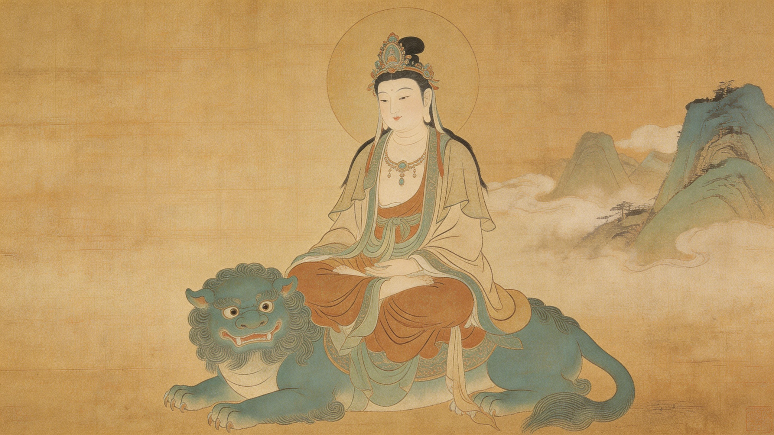 心念文殊，智慧相伴，所求皆能如愿 