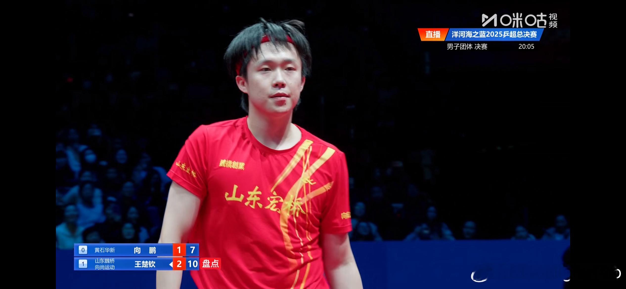 黄石华新vs山东魏桥山东魏桥2比0黄石华新王楚钦3比1向鹏（11:7，7:11，