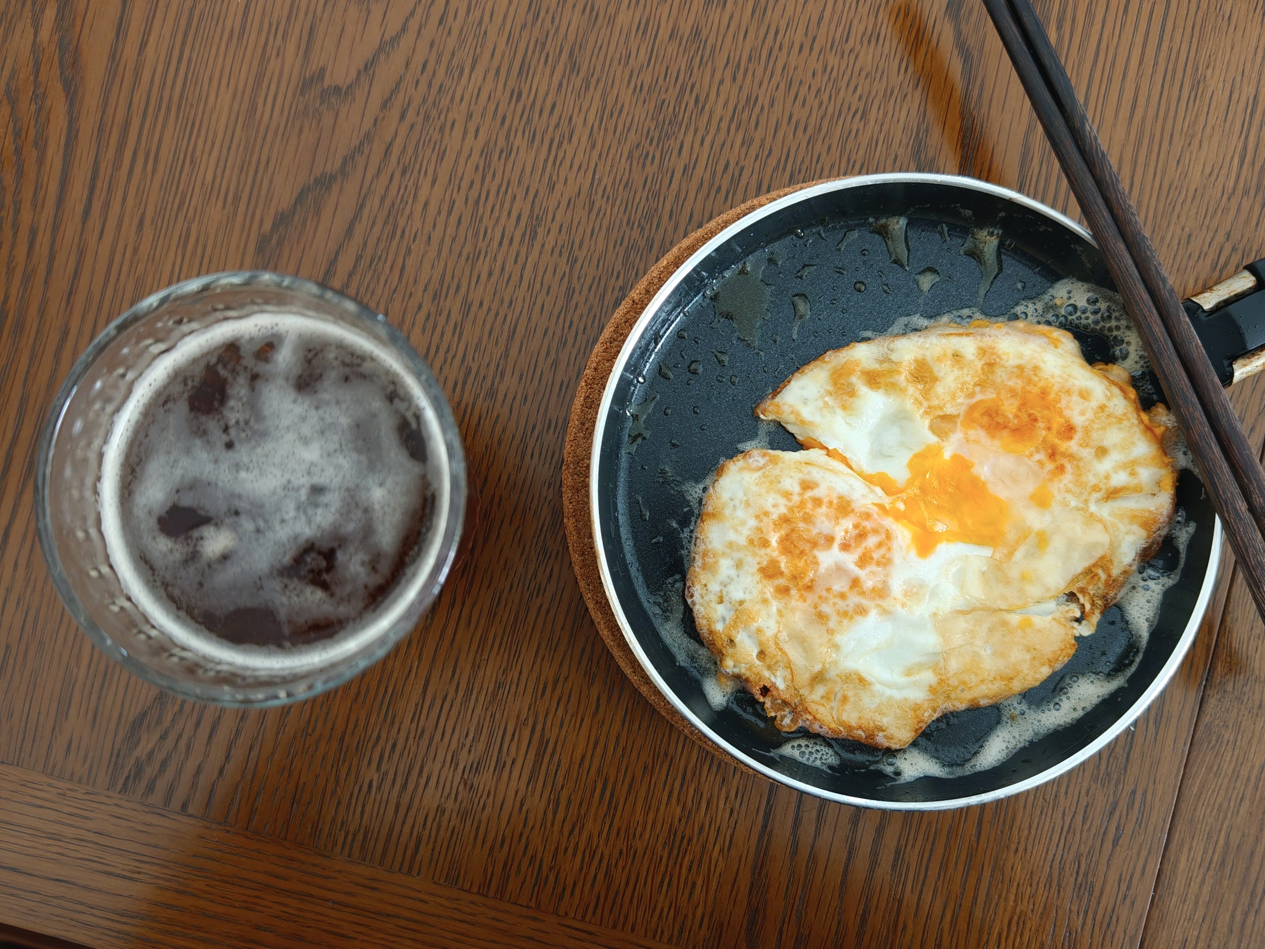煎鸡蛋🍳🍳冰美式 ​​​