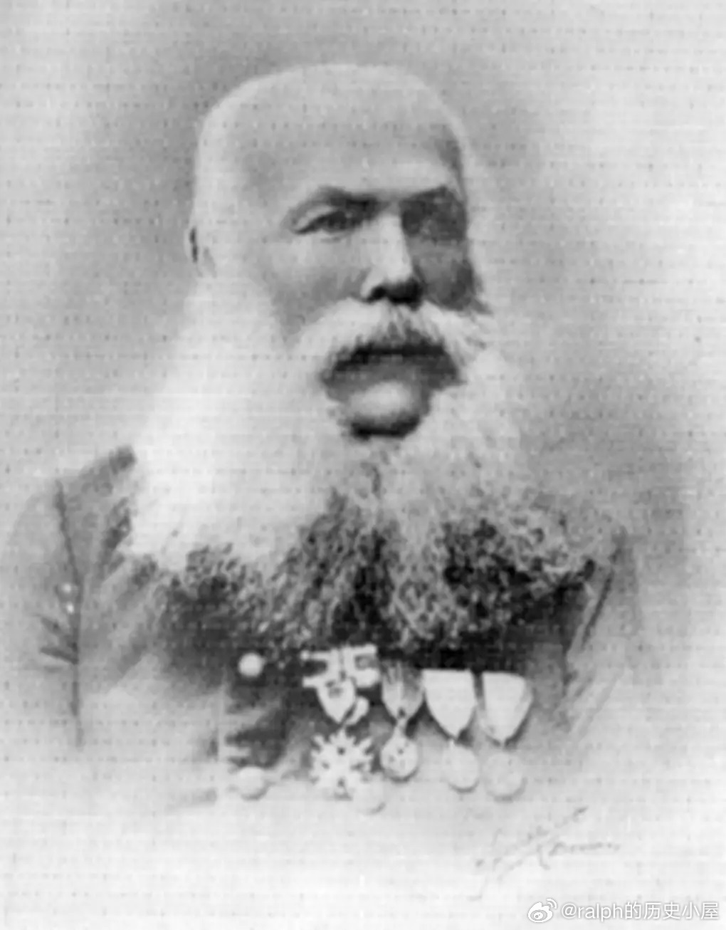 邓尼金的父亲Иван Ефимович Деникин少校（1807-1885）