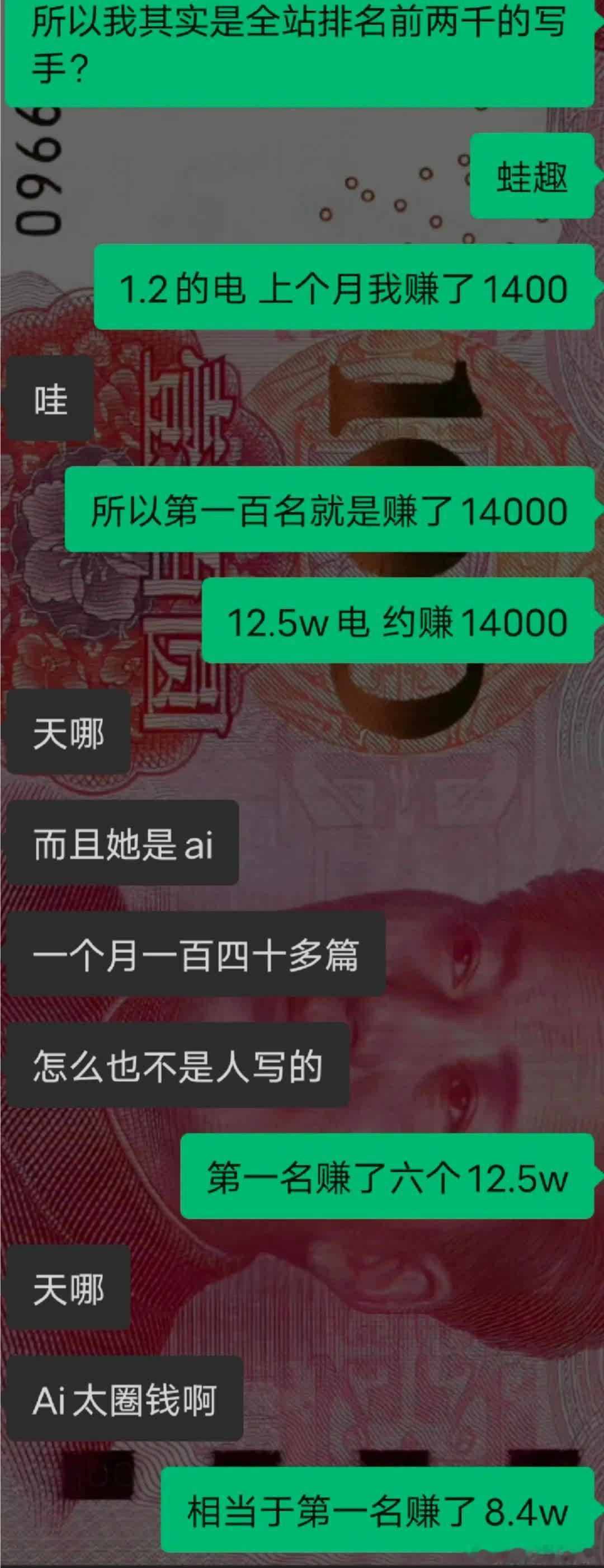 震惊！老福特收益第一竟靠AI？我是老福特不知名写手，上个月1.2w阅读赚1400