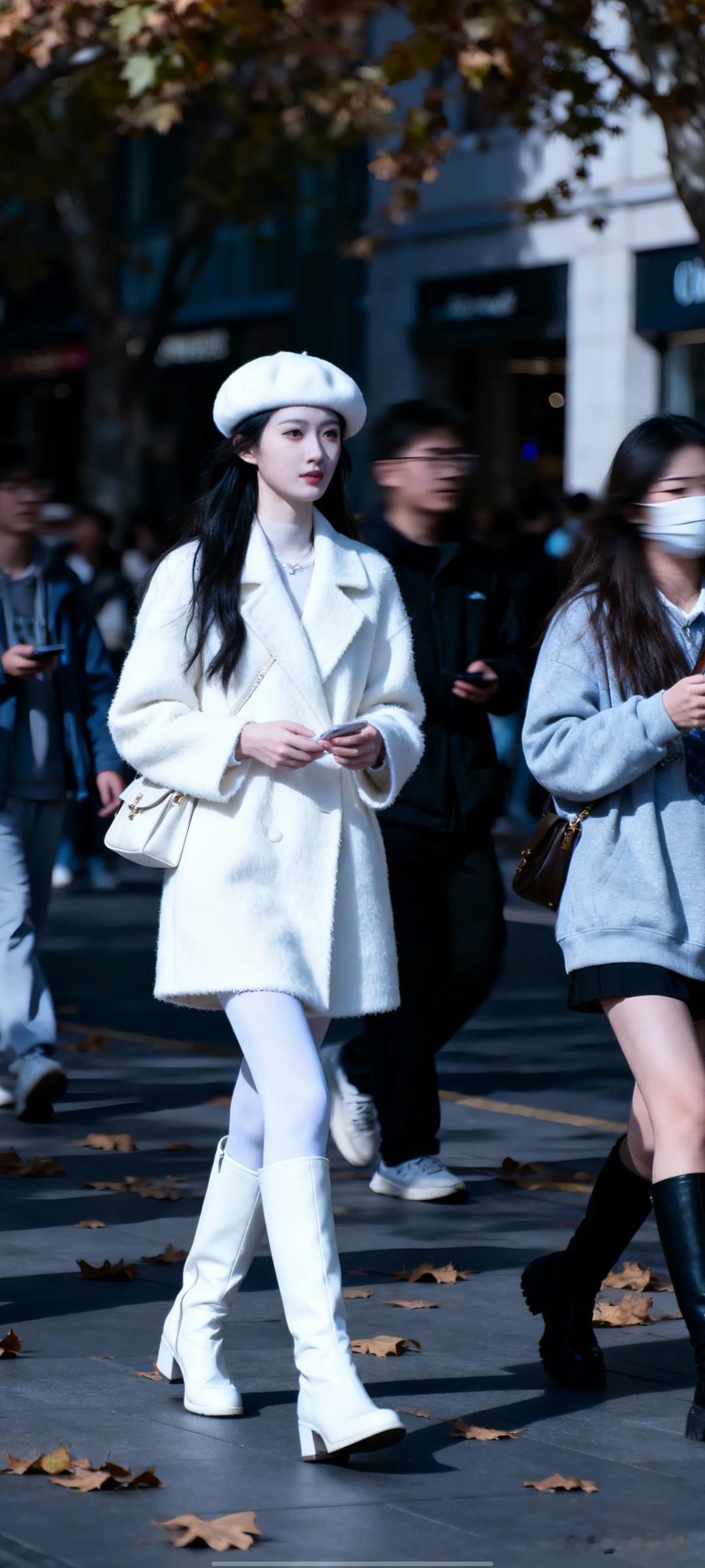 大街上，所有的人来来往往，匆匆忙忙的奔波劳碌着。