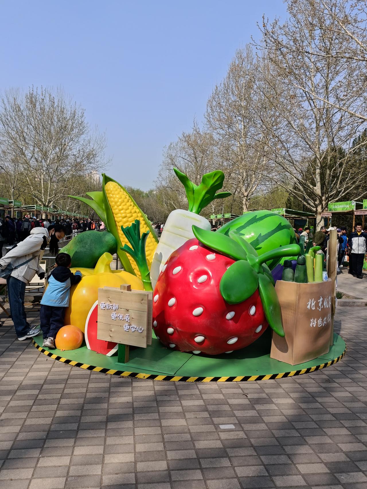 晒图笔记大赛还有农村的工艺品也搬到寻鲜场地，很是新颖