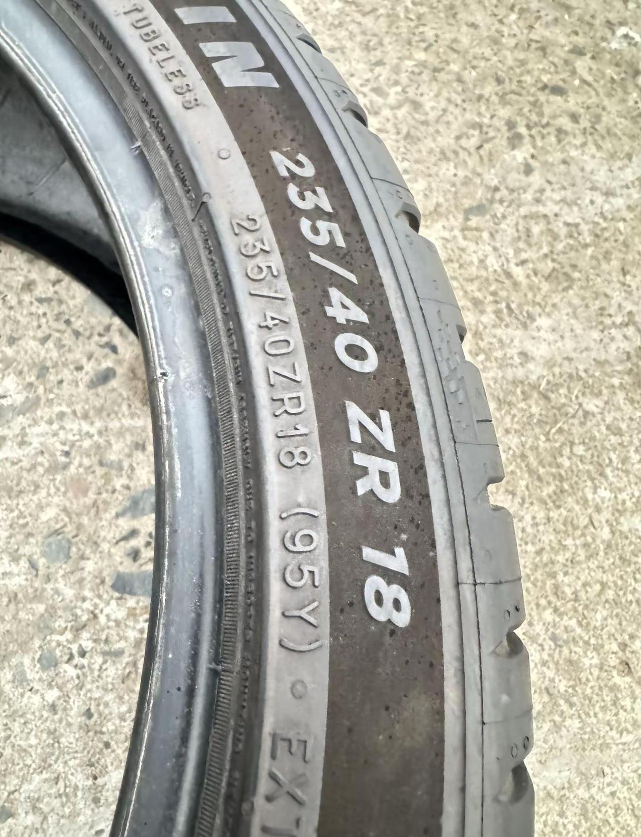 235/40/18拆车2条。米其林 235/40ZR18 PS5 26年 9成新