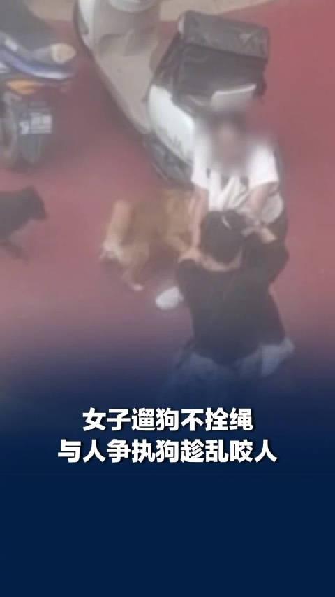 “太恶劣了！”辽宁沈阳，女子在小区遛两条狗不牵绳，一名过路的女子好心提醒她，不料