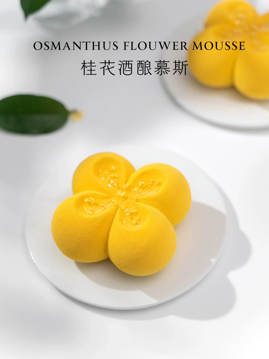 桂花季甜品｜桂花酒酿与蜂蜜酸奶慕斯