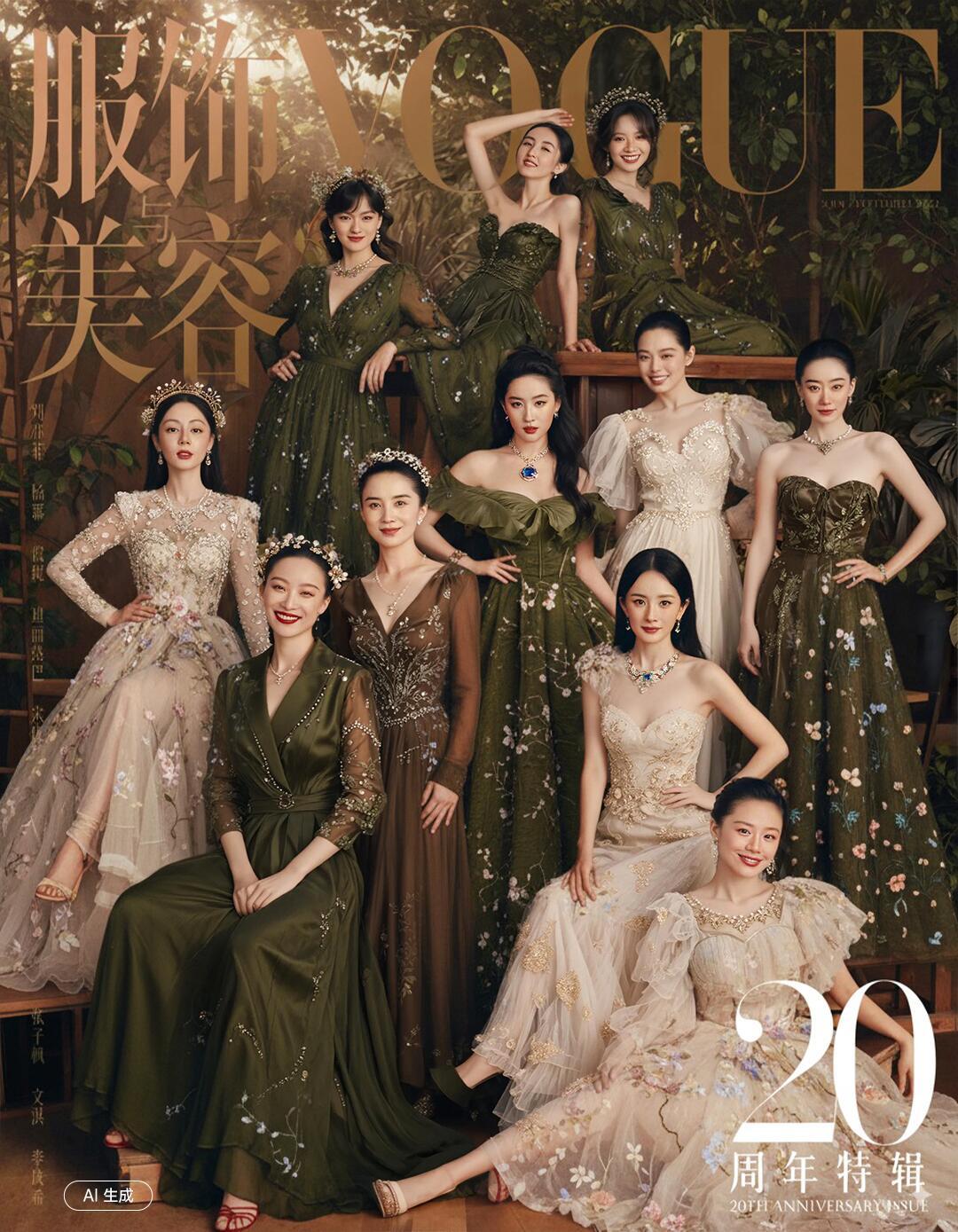 网友AI帮姐姐们换装，一张也太美了，森林里的精灵们🧚～ ​​​
