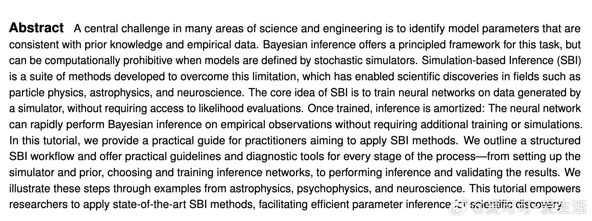 [LG]《Simulation-Based Inference: A Pract