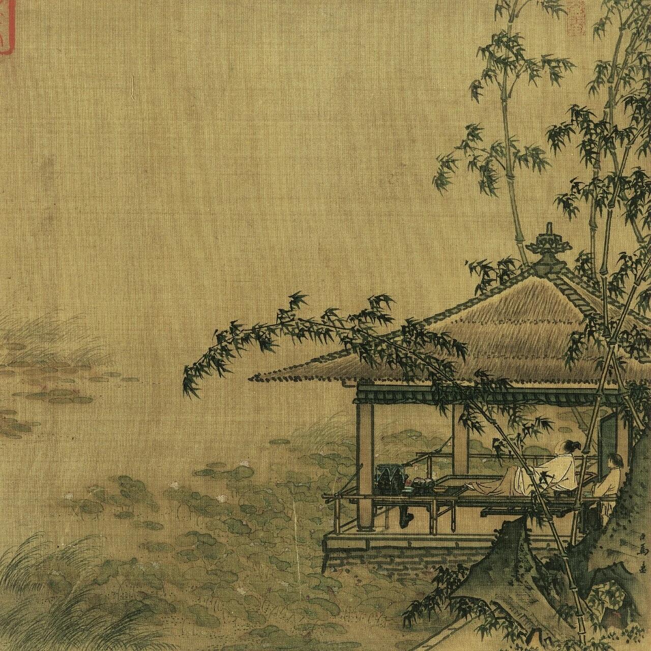 【一位皇帝的山河旧梦，一位画家的丹青绝品】-开禧北伐失败后，宋宁宗将山河之思寄于