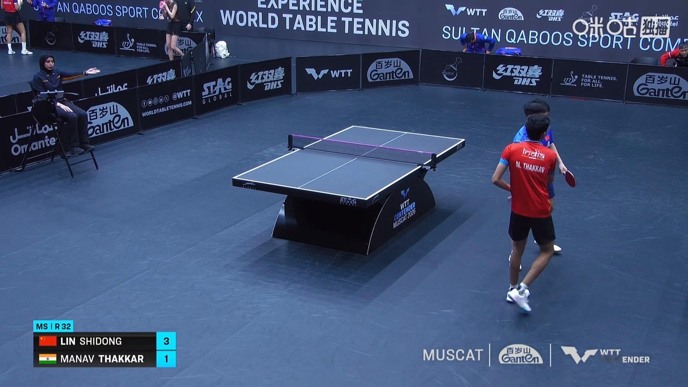 林诗栋3比1塔卡(11-4，6-11，11-2，11-7)晋级WTT常规挑战赛马