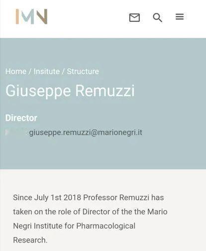 “你根本不可能去与你并不知道存在的东西搏斗。”
意大利药理学家朱塞佩·雷穆齐（G